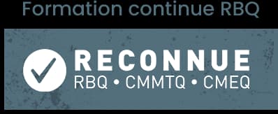 Formation continue RBQ reconnue par la RBQ, la CMMTQ et la CMEQ